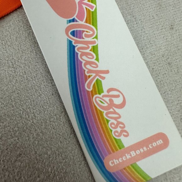 Cheek Boss Women's High-Waisted Orange Bikini Bottoms 2XL Nylon & Spandex - Picture 2 of 5